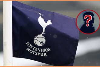 Tottenham Hotspur logo on flag