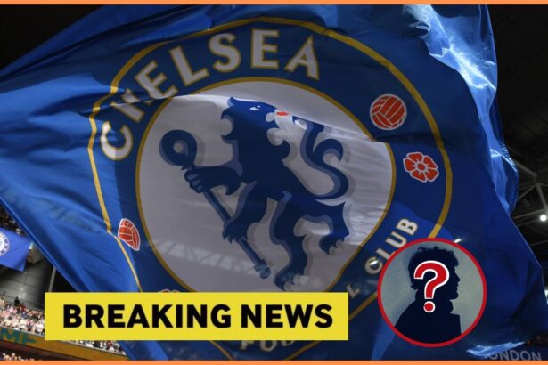 Chelsea FC logo and breaking news banner