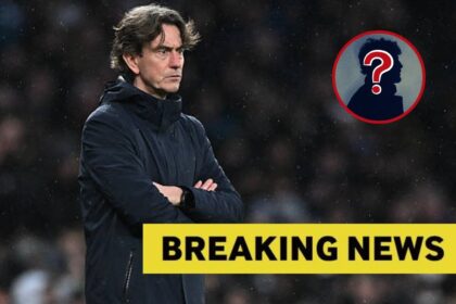 Thomas Frank with overlay of Breaking News and mystery player