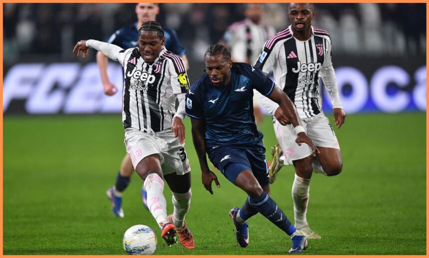 Jonathan David in action for Juventus