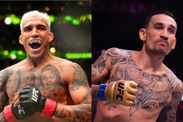 Charles Oliveira and Max Holloway