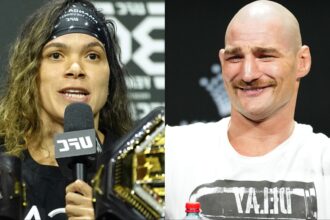 Amanda Nunes and Sean Strickland