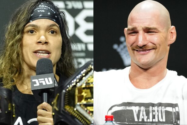 Amanda Nunes and Sean Strickland