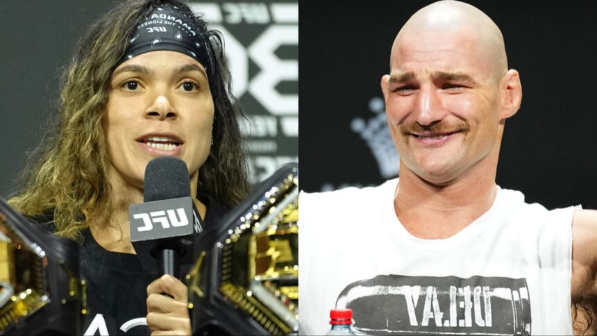 Amanda Nunes and Sean Strickland