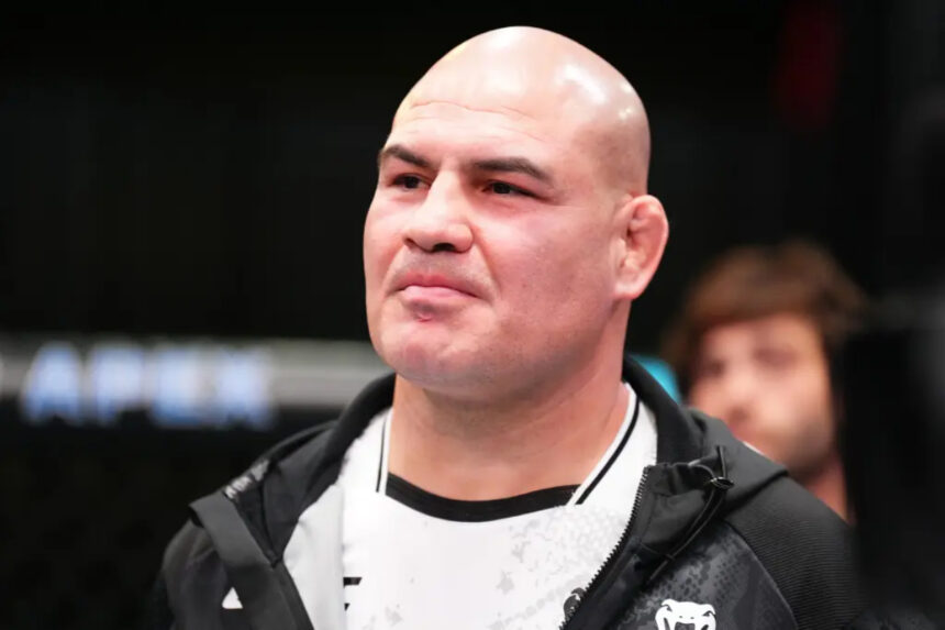Cain Velasquez serves as a coach during a UFC event