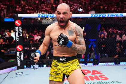 Jean Silva celebrates UFC win