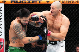 Khamzat Chimaev asks 'Bitch' Sean Strickland to calm down after UFC Houston win