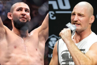 Khamzat Chimaev and Sean Strickland