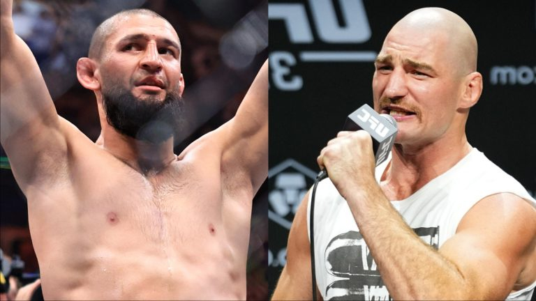 Khamzat Chimaev and Sean Strickland