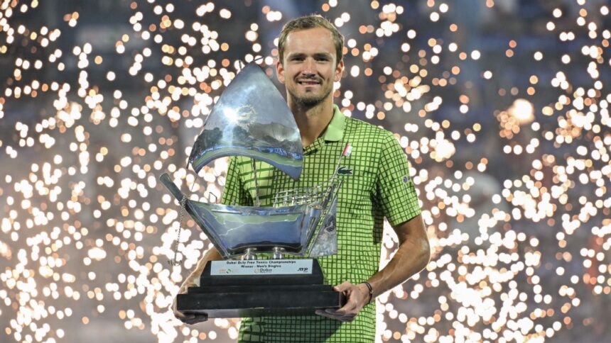 Medvedev wins Dubai title after injury withdrawal from Griekspur