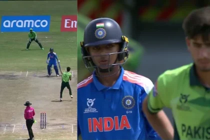 Pakistans Mohammad Sayyam Furiously Attacks India Batter With Ruthless Throw In IND U19 Vs PAK U19 Clash