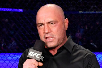 Joe Rogan commentating during UFC event