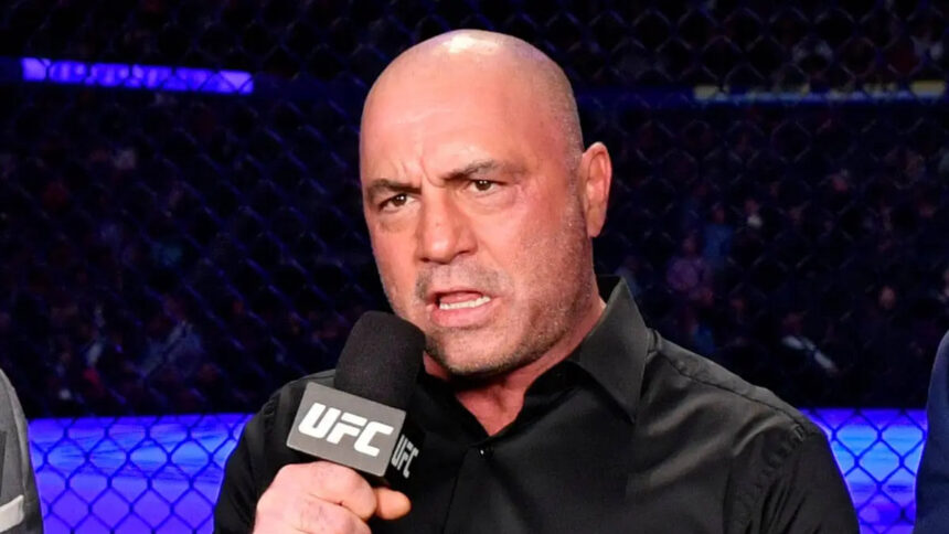 Joe Rogan commentating during UFC event