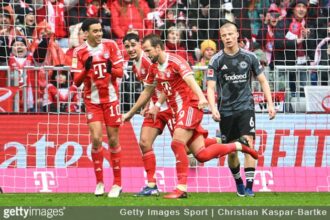 Bayern Munich 3-2 Eintracht Frankfurt: Kane's double secures a nervous victory