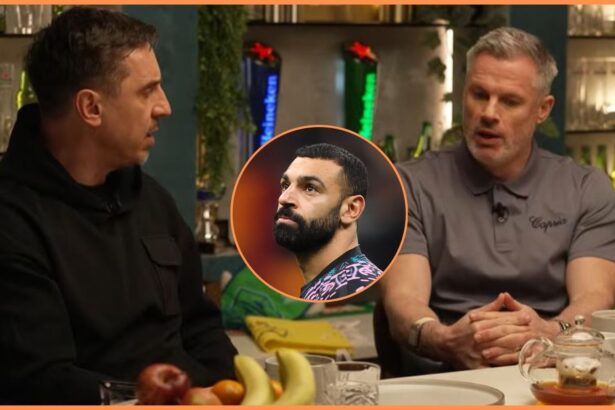Gary Neville, Jamie Carragher, and Mohamed Salah