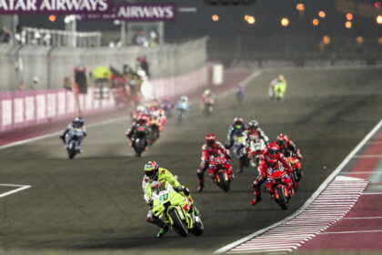 Franco Morbidelli leads,2026 Qatar MotoGP.