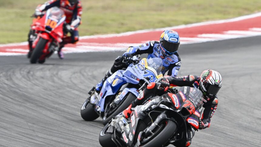 Marco Bezzecchi, Alex Marquez, 2026 US MotoGP.