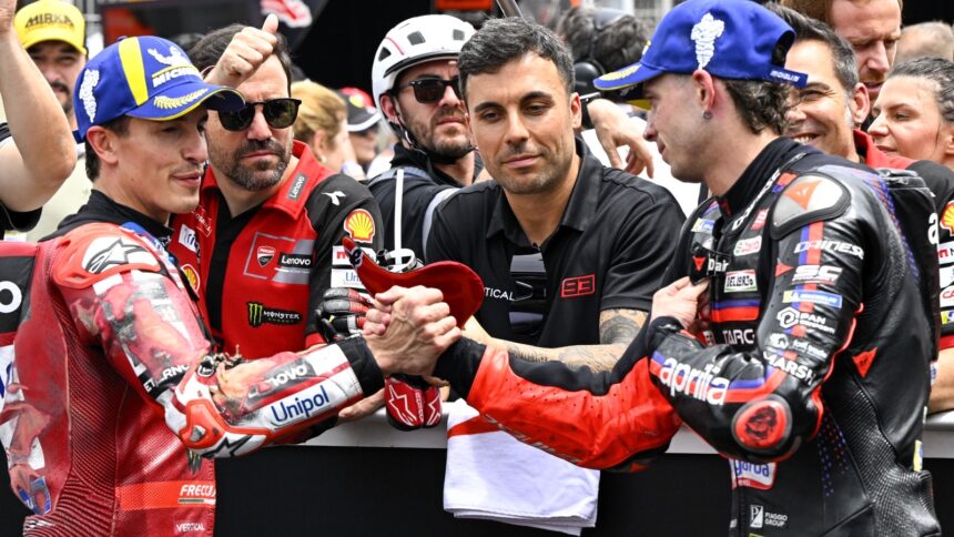 Marc Marquez, Marco Bezzecchi, 2026 Brazilian MotoGP.