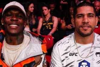 Israel Adesanya and Alex Pereira at UFC 312