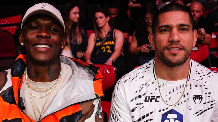 Israel Adesanya and Alex Pereira at UFC 312