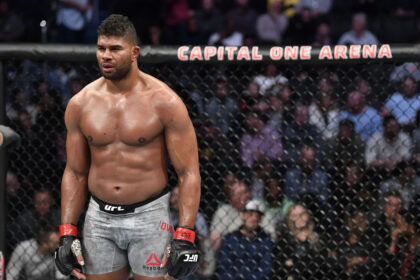 Alistair Overeem during UFC fight at Capital One Arena