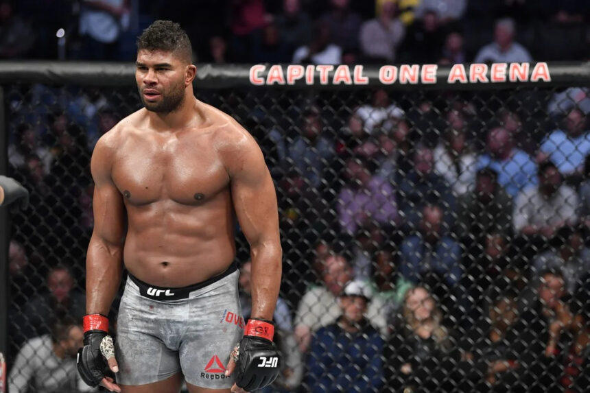 Alistair Overeem during UFC fight at Capital One Arena