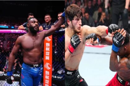 Aljamain Sterling reacts to Movsar Evloev's UFC London win