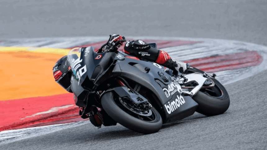Max Cook, March 2026 Portimao WorldSBK test (BSB). Credit: British Superbike Championship.