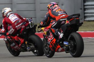 Marc Marquez, Enea Bastianini, 2026 US MotoGP.