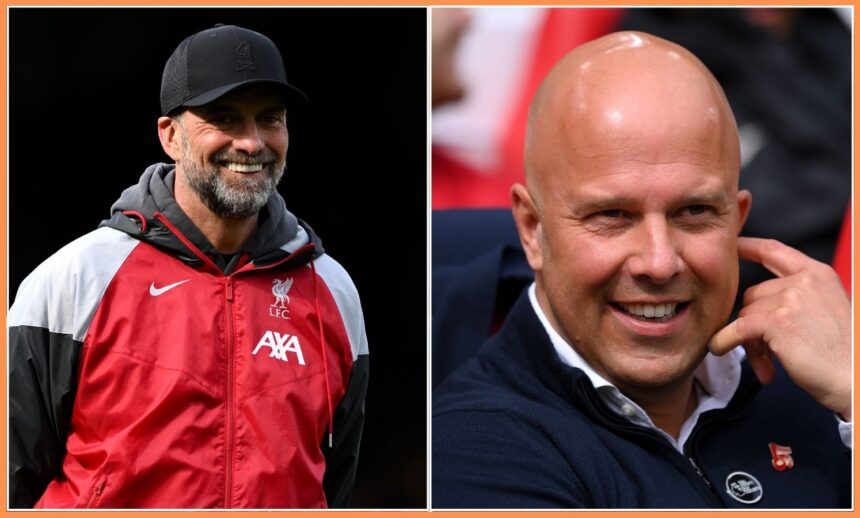 Jurgen Klopp and Arne Slot