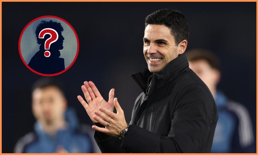 Arsenal manager Mikel Arteta applauds the fans after beating Brighton