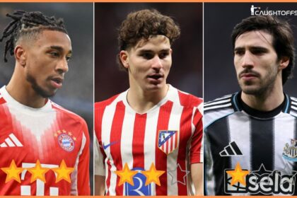 Michael Olise, Julian Alvarez, and Sandro Tonali