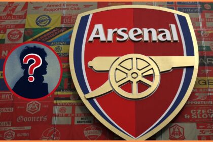 Arsenal FC logo at the Emirates Stadium