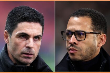 Mikel Arteta and Liam Rosenior