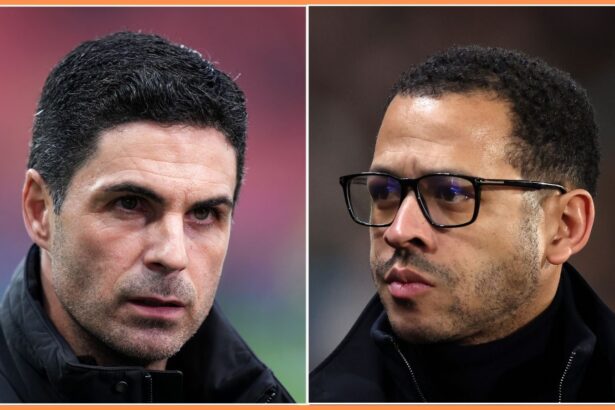 Mikel Arteta and Liam Rosenior