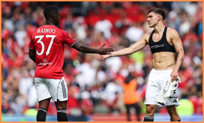 Kobbie Mainoo and Manuel Ugarte