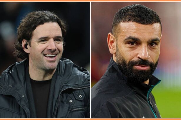 Split image of Owen Hargreaves and Mohamed Salah