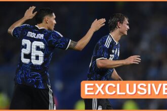 Nico Paz in action for Argentina