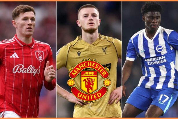 Elliot Anderson, Adam Wharton, and Carlos Baleba