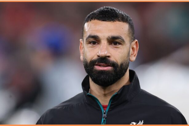 Mohamed Salah lining up for Liverpool