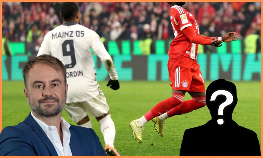 Alphonso Davies in action for Bayern Munich