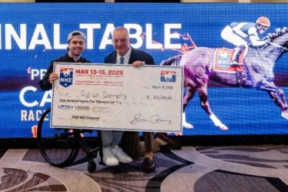 Dylan Donnelly wins 2026 National Horse Players Championship by 84 cents in Thriller