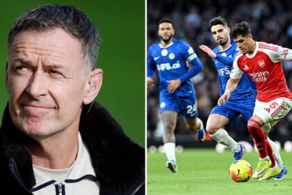 Split image of Chris Sutton and Pedro Neo in action for Chelsea