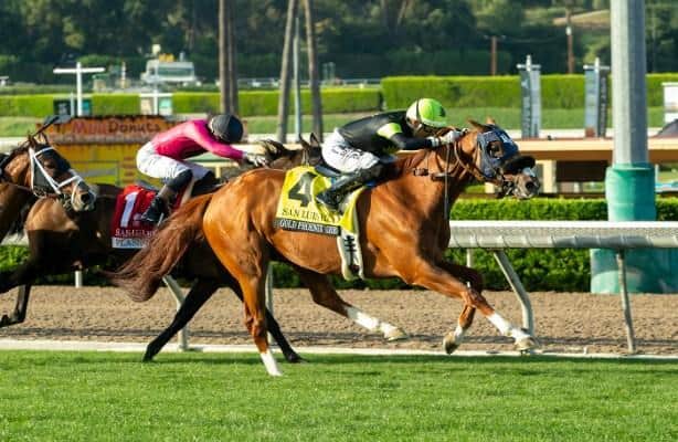 Gold Phoenix swoops in late and captures San Luis Rey.
