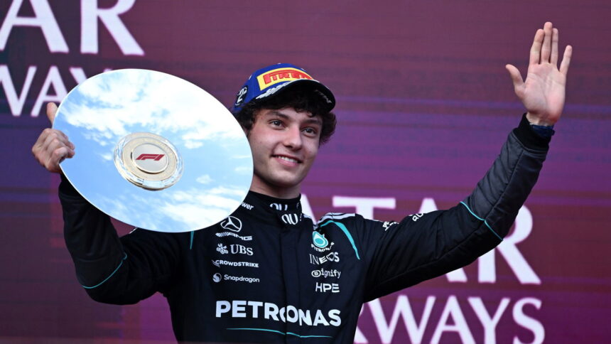 Antonelli secured a Mercedes 1-2 in Melbourne