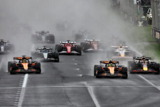 World champion Lando Norris won last year's wet Australian Grand Prix