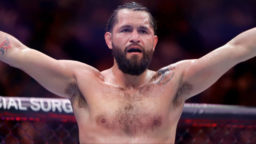 Jorge Masvidal enters the Octagon for his fight at UFC 287