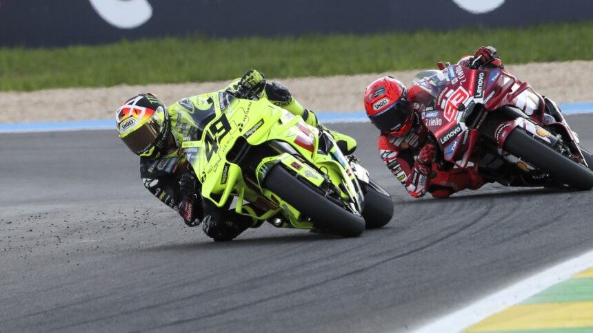 Fabio di Giannantonio, Marc Marquez battle, 2026 Brazilian MotoGP.