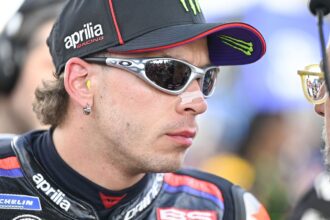 Marco Bezzecchi, 2026 MotoGP Brazilian Grand Prix, grid. Credit: Gold and Goose.