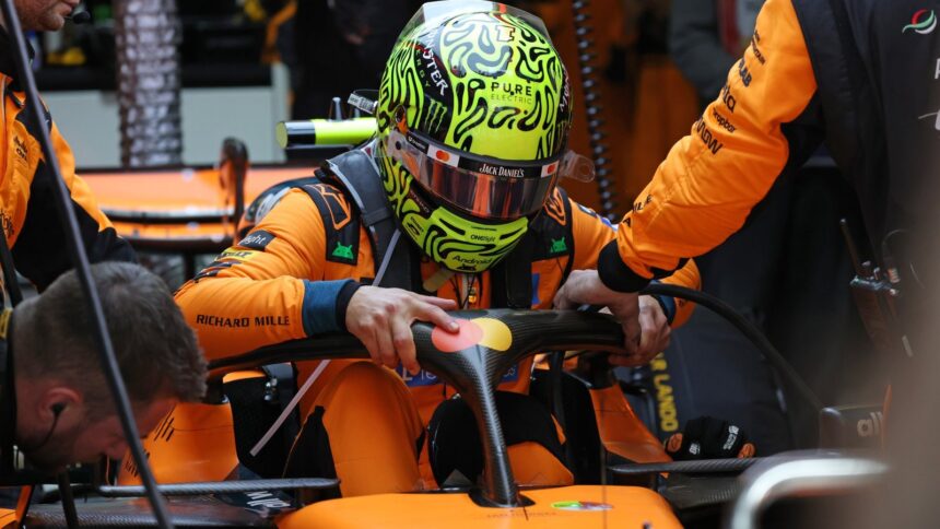 Norris and Piastri both failed to take the start in China